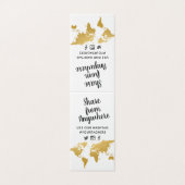 金ゴールドマップ旅行をテーマにした目的地のハッシュタグ記号 (外部フラット)