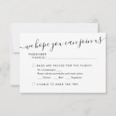 金ゴールドマップ旅行先RSVPカード (裏面)