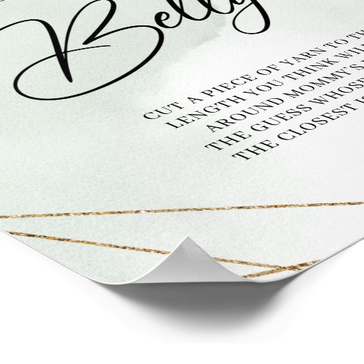 金ゴールドママのベリーゲームの大きさ ポスター (角)