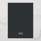 金ゴールドマリゴールドインディアン結婚式招待状 箔招待状 (裏面)