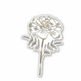 金ゴールドマリゴールド シール