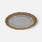 金ゴールドマリーアントワネットブライダルシャワーポー結婚ズ ペーパープレート (アングル)