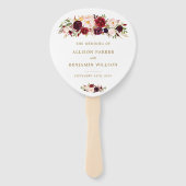 金ゴールドマルサラフラワーズボホ結婚式 プログラムファン ハンドファン (正面)