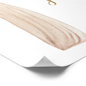 金ゴールドマルサラフローラブライダルシャワー歓迎ポスター ポスター (角)