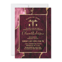 金ゴールドマルーン看護学校RN卒業パーティー