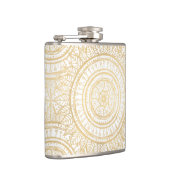 金ゴールドマンエレガントダラヒマワリ白文様 フラスク (右)