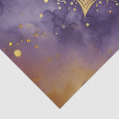 金ゴールドマンダラの紫色の水色の切り離 薄葉紙 (詳細)