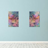 金ゴールドマンダラウォーターカラフルカラー星雲 (ウッドフロア)