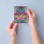 金ゴールドマンダラウォーターカラフルカラー星雲 チラシ (手)