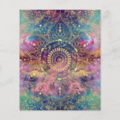 金ゴールドマンダラウォーターカラフルカラー星雲 チラシ (裏面)