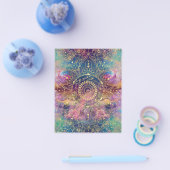 金ゴールドマンダラウォーターカラフルカラー星雲 チラシ (シングル)