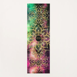 金ゴールドマンダラウォーターカラーネブライニシャル ヨガマット