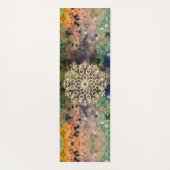 金ゴールドマンダラオンコロブラスト抽象芸術 ヨガマット (裏面)