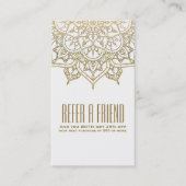 金ゴールドマンダラシック友人の紹介を参照 紹介カード (正面)