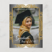 金ゴールドマンダラシルバーグレイ卒業発表 ポストカード (正面)