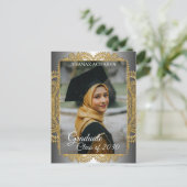 金ゴールドマンダラシルバーグレイ卒業発表 ポストカード (スタンド正面)