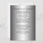 金ゴールドマンダラシルバーグレイ卒業 案内状 (裏面)