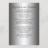 金ゴールドマンダラシルバーグレイ卒業 案内状 (裏面)