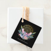 金ゴールドマンダラピンクのクリスタルサイキックスピリチュアル写真 フェイバータグ (インサイチュ)