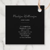 金ゴールドマンダラピンクのクリスタルサイキックスピリチュアル写真 フェイバータグ (裏面)