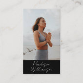 金ゴールドマンダラピンクのクリスタルサイキックスピリチュアル写真 名刺 (正面)