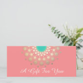 金ゴールドマンダラピンクサロンとスパギフト証明書 (スタンド正面)