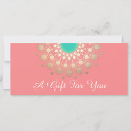 金ゴールドマンダラピンクサロンとスパギフト証明書