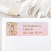 金ゴールドマンダラピンクピーチモダンャム結婚ズ ラベル (インサイチュ)