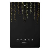 金ゴールドマーキーパーソナライズされた ミニクリップボード (裏面)