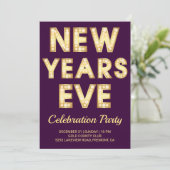 金ゴールドマーキーレター大晦日パーティー 招待状 (スタンド正面)