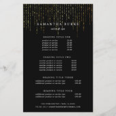 金ゴールドマーキー価格とサービス チラシ (正面)