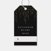 金ゴールドマーキー価格ラベル ギフトタグ (正面)