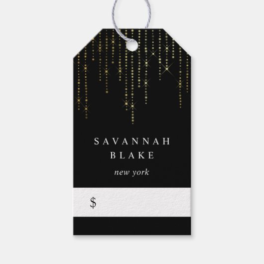 金ゴールドマーキー価格ラベル ギフトタグ (正面)