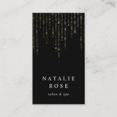 金ゴールドマーキー縦型QRコード 名刺 (正面)