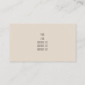 金ゴールドマーブピンクのマーブル 名刺 (裏面)