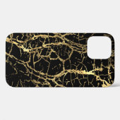金ゴールドマーブリングテクスチャ: Luxeデザイン要素 Case-Mate iPhoneケース (裏面 (横))