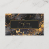 金ゴールドマーブルエフェクト名刺 名刺 (正面)