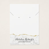 金ゴールドマーブルジュエリーイヤリングネックレスディスプレイ (正面)