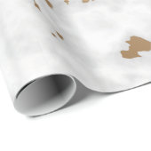 金ゴールドマーブルストーン ラッピングペーパー (ロールコーナー)