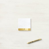 金ゴールドマーブルミニマエレガントリスモダントテンプレート ポストイット (デスク上)