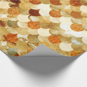 金ゴールドマーメイズマーメイドフィッシュはかりで測スケール ラッピングペーパー (コーナー)