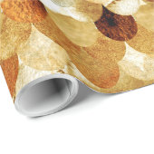 金ゴールドマーメイズマーメイドフィッシュはかりで測スケール ラッピングペーパー (ロールコーナー)