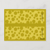 金ゴールドマーメイドとマーファリーブックマーク ポストカード (裏面)