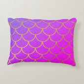 金ゴールドマーメイドはかりで測ピンクパープルグリッター アクセントクッション (裏面)