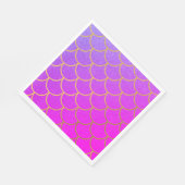 金ゴールドマーメイドはかりで測ピンクパープルグリッター スタンダードランチョンナプキン (角)