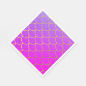 金ゴールドマーメイドはかりで測ピンクパープルグリッター スタンダードランチョンナプキン (角)