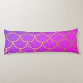 金ゴールドマーメイドはかりで測ピンクパープルグリッター ボディピロー (裏面)