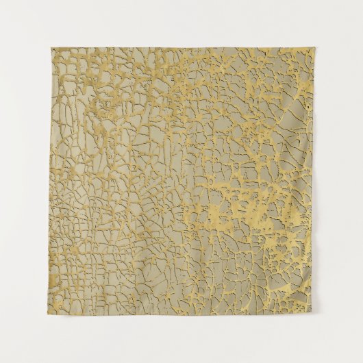 金ゴールドマーリング:テクスグランジチャデザイン タペストリー (正面)