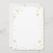 金ゴールドミスタントー&マルガリータクリスマスブライダルシャワー 招待状 (裏面)