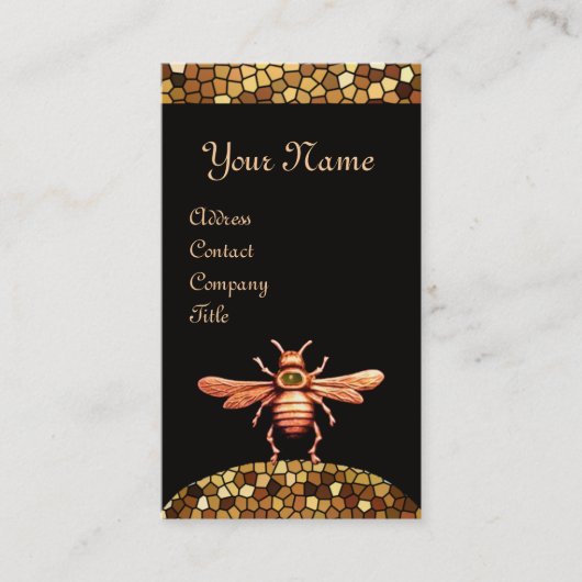 金ゴールドミツバチ 名刺 (正面)